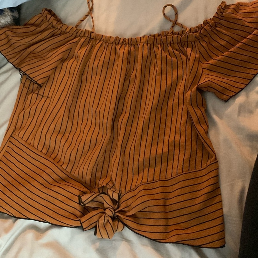 Off shoulder with straps blouse